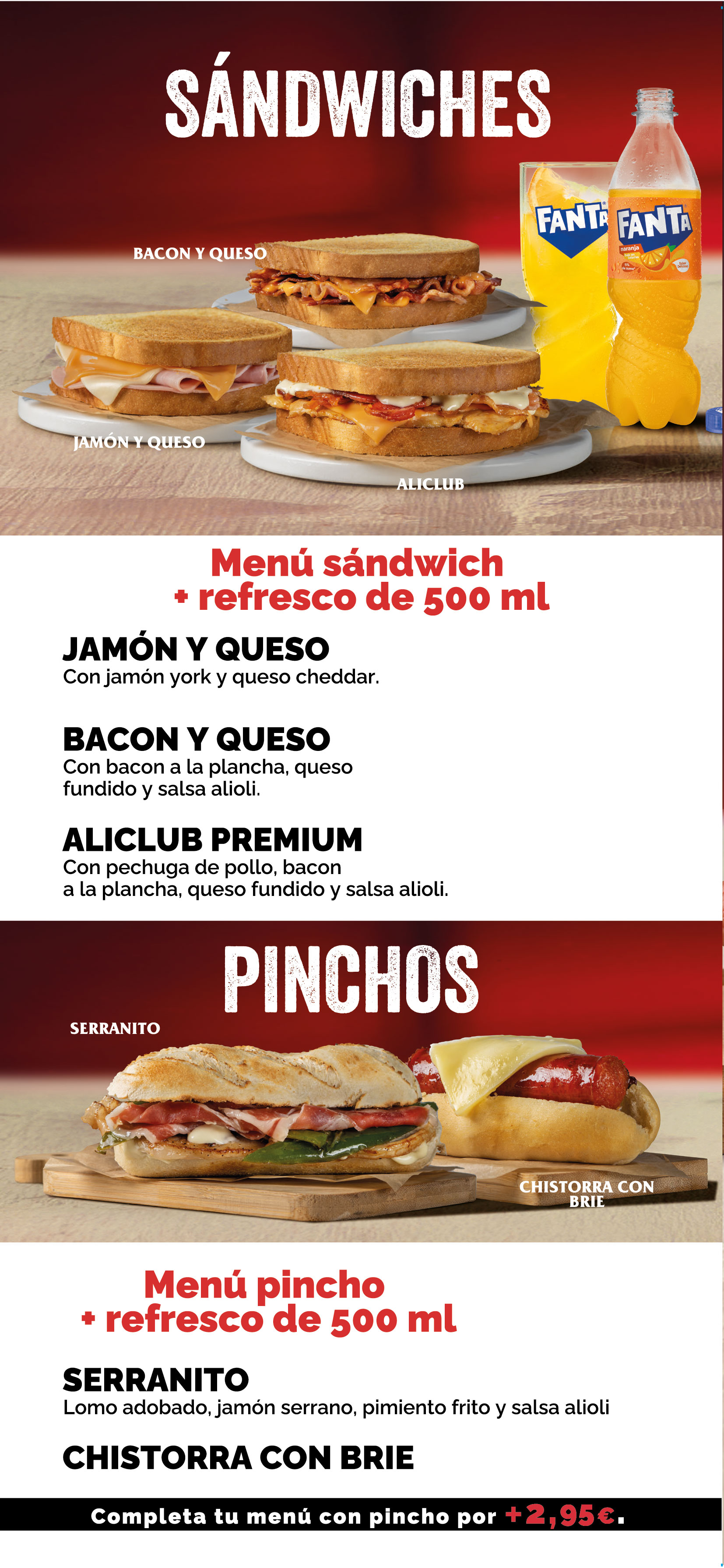 Menú página 3